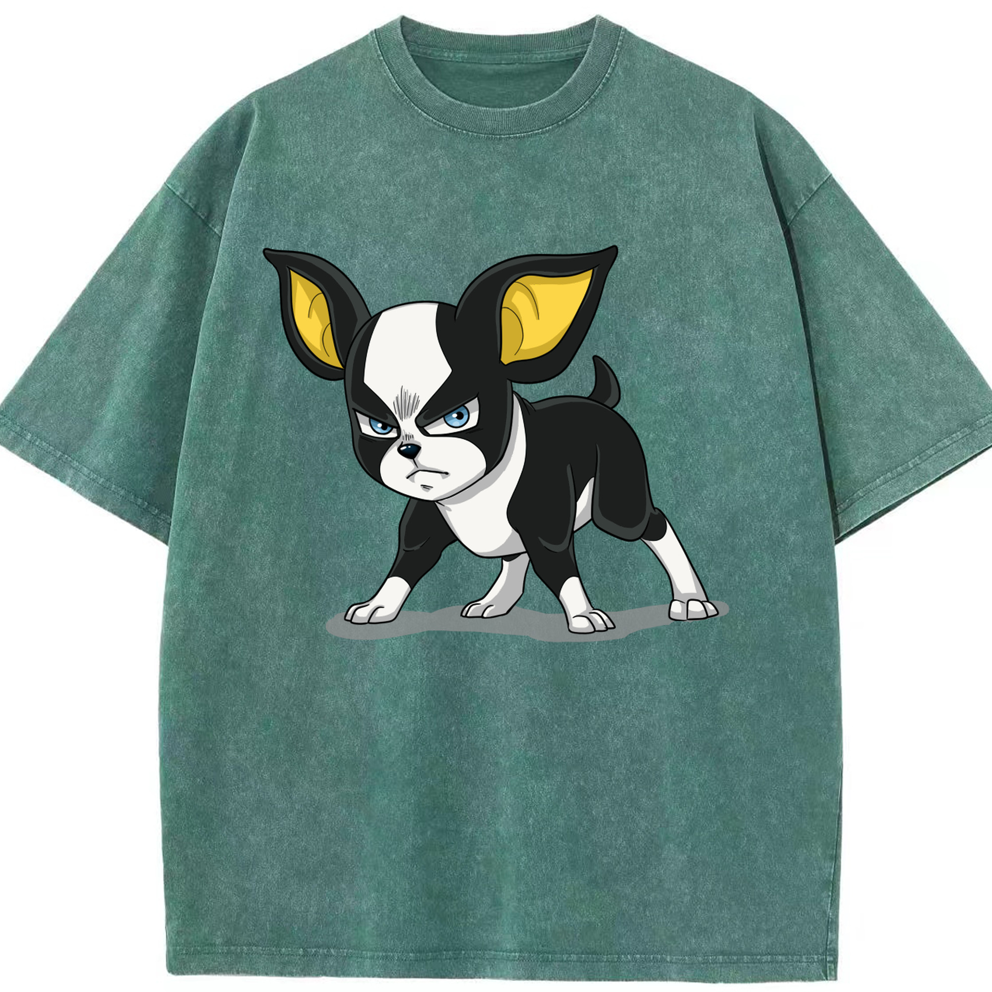 （画像用） ジョジョの奇妙な冒険 イギー JoJo's Bizarre Adventure Iggy 綿100% ヴィンテージ風 半袖Tシャツ（フロントプリント）